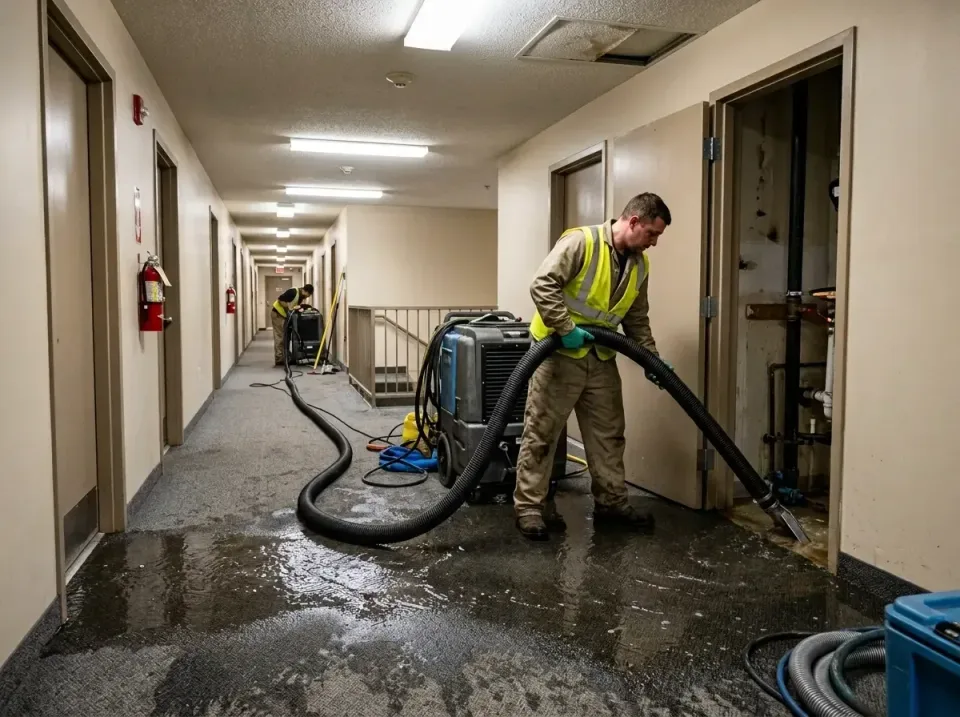 multi-unit-apartment-hallway-f-005 — frequently asked questions, Emergency Burst Pipe Water Extraction & Removal in Laurence…